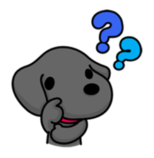 Black Labrador retriever Max sticker #392794