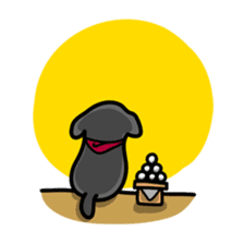 Black Labrador retriever Max sticker #392800