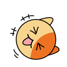 cat ball sticker #393483