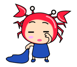 Original Horoscopes: Cancer "The Crab" sticker #393613