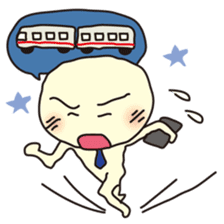 A man with late return sticker #394215