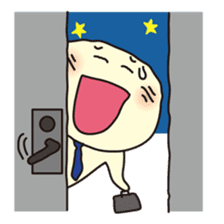 A man with late return sticker #394223