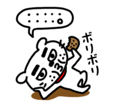 Dog of the mustache 4 sticker #394326