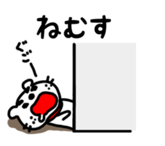 Dog of the mustache 4 sticker #394335