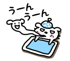 Dog of the mustache 4 sticker #394337