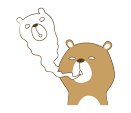 Costume bear and brown bear sticker #394717