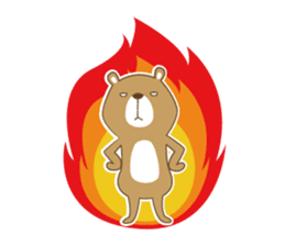 Costume bear and brown bear sticker #394718