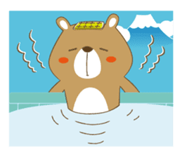 Costume bear and brown bear sticker #394721