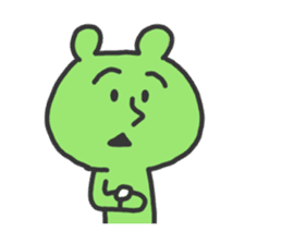Green Bear Man sticker #394760