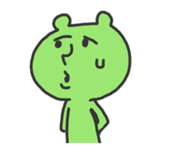 Green Bear Man sticker #394763