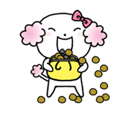 Cute Poodle1 sticker #394815