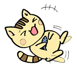 hand-written cat sticker #395369