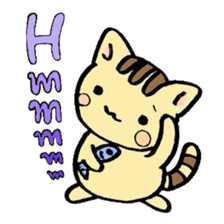 hand-written cat sticker #395373