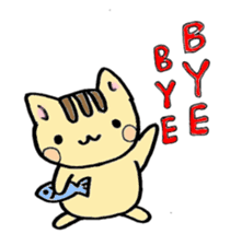 hand-written cat sticker #395377