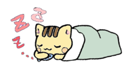 hand-written cat sticker #395382