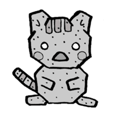 hand-written cat sticker #395384