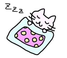Sleeping cat sticker #395504
