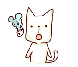 YURU-YURU Cat and mouse. sticker #396587