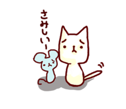 YURU-YURU Cat and mouse. sticker #396597