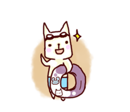 YURU-YURU Cat and mouse. sticker #396612