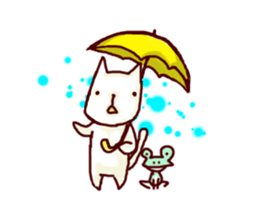 YURU-YURU Cat and mouse. sticker #396619