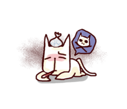 YURU-YURU Cat and mouse. sticker #396624