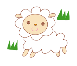 Lovely sheep sticker #397152