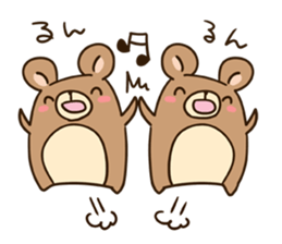 Droll bear sticker #397302