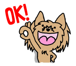 Cute yorkie sticker #397670