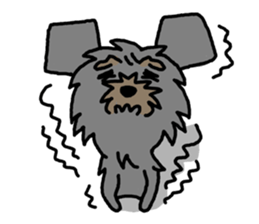 Cute yorkie sticker #397678