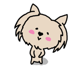 Cute yorkie sticker #397680