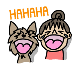 Cute yorkie sticker #397694