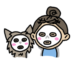 Cute yorkie sticker #397700