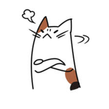 Umeko and cat 2 sticker #397978