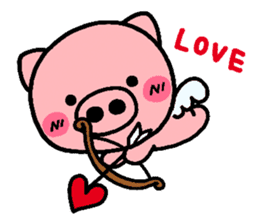 pig heart sticker #398346