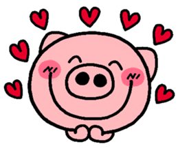 pig heart sticker #398363