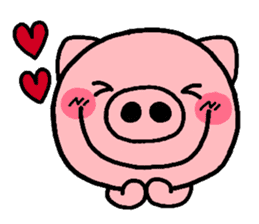 pig heart sticker #398369