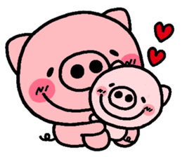 pig heart sticker #398382