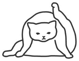 Cat is watching sticker #398669