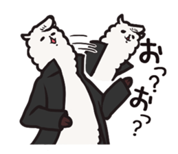 "pacamodoki" - alpaca's funny 2set stamp sticker #398830