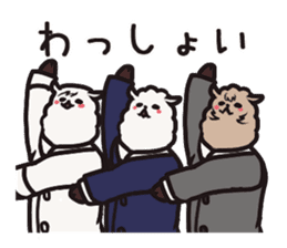 "pacamodoki" - alpaca's funny 2set stamp sticker #398848