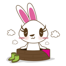 PuPu, the cheerful and sweet bunny sticker #399191