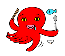 Cute Girl octopus,taako sticker #399677