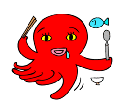 Cute Girl octopus,taako sticker #399677