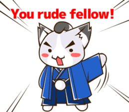 CHONMAGE TAIL -EDO CATS-(ENGLISH) sticker #400305