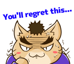 CHONMAGE TAIL -EDO CATS-(ENGLISH) sticker #400307