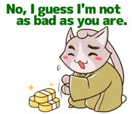 CHONMAGE TAIL -EDO CATS-(ENGLISH) sticker #400309