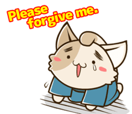 CHONMAGE TAIL -EDO CATS-(ENGLISH) sticker #400310