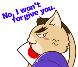 CHONMAGE TAIL -EDO CATS-(ENGLISH) sticker #400311