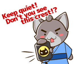 CHONMAGE TAIL -EDO CATS-(ENGLISH) sticker #400313